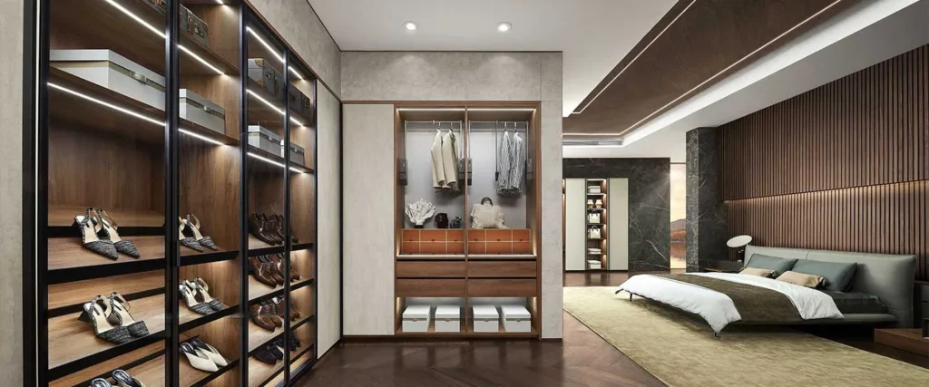 Transparent Glass Doors On Wardrobe