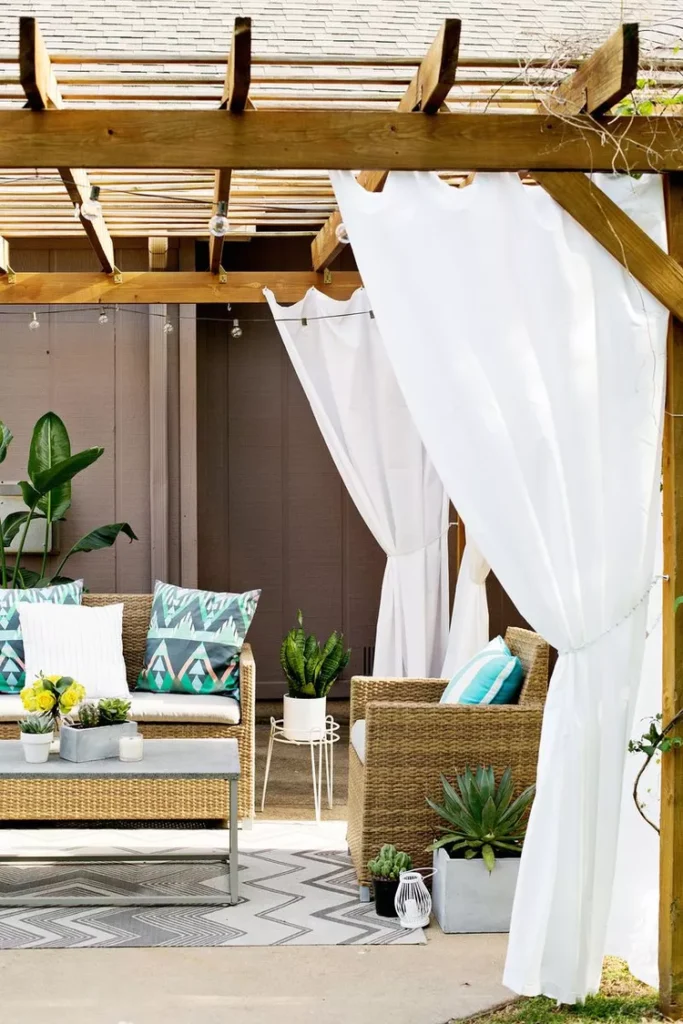 Outdoor Pergola Curtains