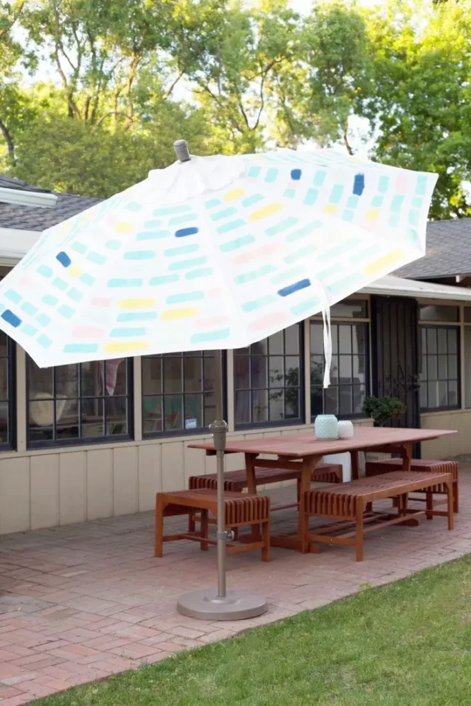 Painted Patio Umbrella